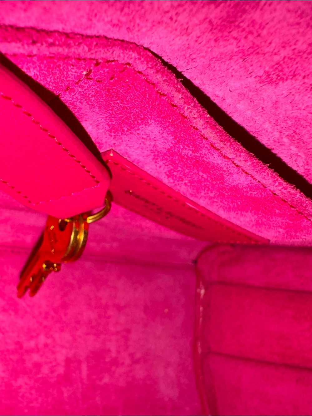 Saint Laurent Leather sac de jour pink - Picture 11 of 12